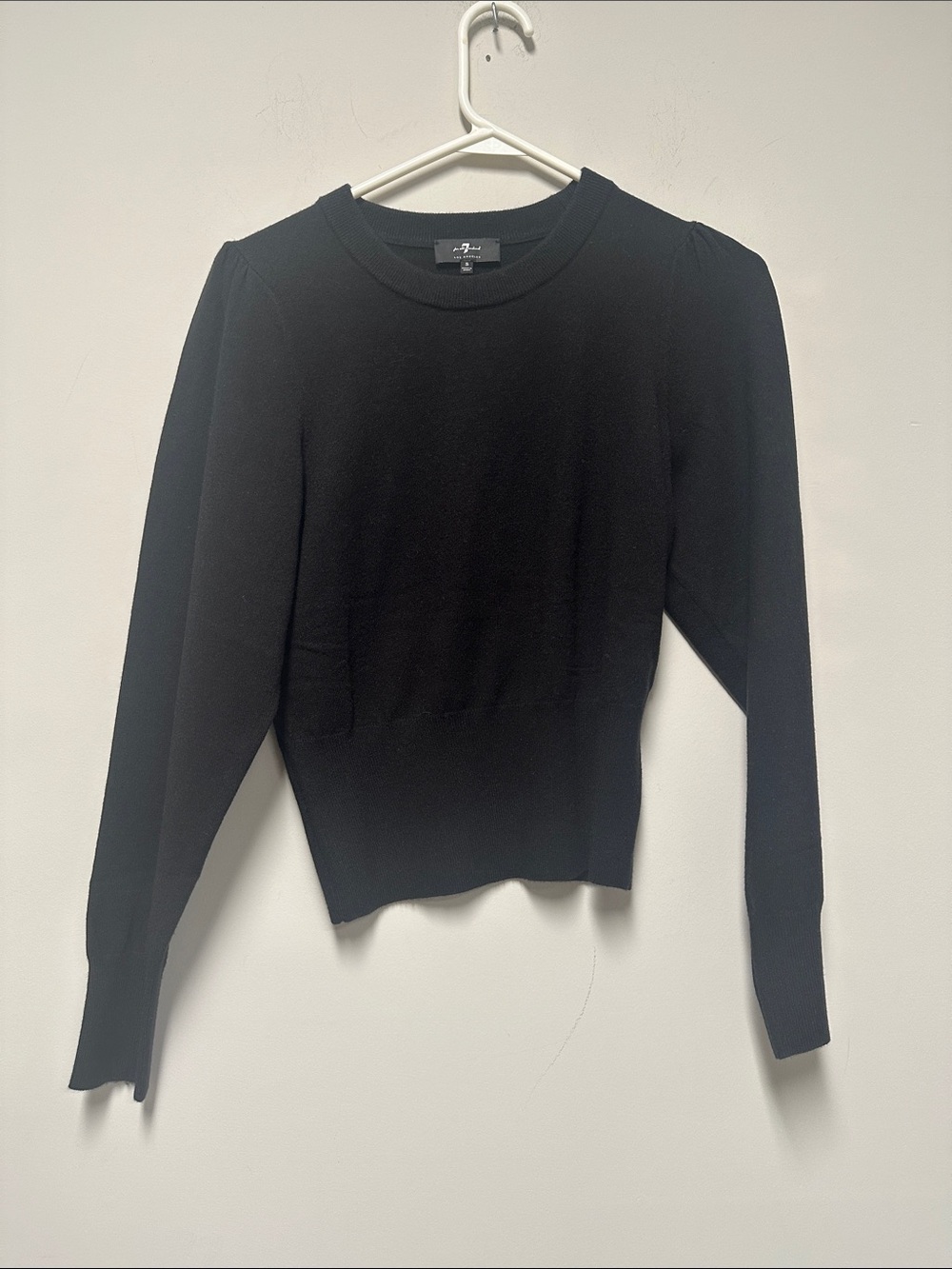 7 for all mankind Black Crewneck Sweater - Small